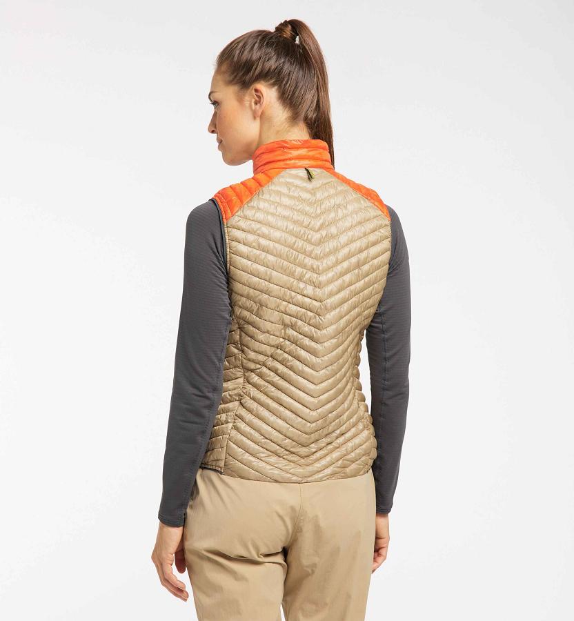 Haglöfs Womens L.I.M Mimic Vest Khaki/Black New Zealand 89352EOZA